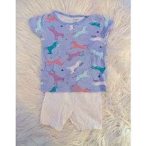 Unicorn Pajama set for toddler girl! 2T